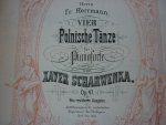 Scharwenka; Xaver - Vier Polnische Tanze; Opus 47 Fur Pianoforte