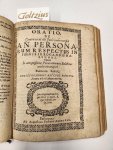 Riccius, Christophorus - Oratio de controversa illa juris controversia an personarum respectus in poenis irrogandis habendus. Quam in antiquissimae Pomeranorum Balthicae auditorio majori Publicam habuit Christophorus Riccius Sedino-Pom. Anno 1611. decurrente.