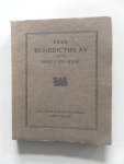 Waal, A.de; vertaald door Verzijl, H.M.J. - Paus Benedictus XV