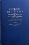 W.C. Muller et a - Catalogus der bibliotheek van het Kon. Inst. voor Taal etc