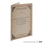 Wahl, Jean, - Esquisse pour un tableau des catégories de la philosophie de l’existence. Wahl, Jean, - Esquisse pour un tableau des catégories de la philosophie de l’existence.