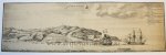 Hendrik de Leth (1703-1766) - [Antique print, etching] De stad Algiers, published ca. 1725-1747.