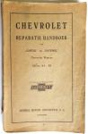 General Motors Continental S. A. Antwerpen - Chevrolet Reparatie Handboek Capital en NAtional series AA - AB