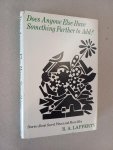 Lafferty, R.A. - Does anyone else have something further to add? Stories about secret places and mean men (first edition)
