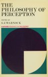 WARNOCK, G.J., (ED.) - The philosophy of perception.