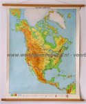  - Schoolkaart / wandkaart van Noord-Amerika