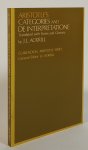 ARISTOTELES, ARISTOTLE - Categories and De interpretatione. Translated with notes by J.L. Ackrill.