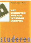Oosterbaan, Warna - Het schrijven van een leesbare scriptie Oosterbaan, Warna - Het schrijven van een leesbare scriptie