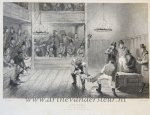 William Bell Scott (1811-1890) after Henry Alken (1785-1851) - [Antique print, Game] Pit-Ites (Dog fight, hondengevecht), published 1844.