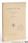Arce, Agustin. - Canticos de Sion. Traducidos del hebreo, anotados y precedidos de un estudio sobre la poesia hebrea.