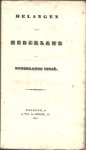  - Belangen van Nederland en Nederlands Indië.