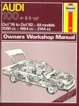 Jones, Alec J. - Audi 100 4- & 5-cyl oct 1976 to oct. 1982. All models 1588cc & 1984 cc & 2144 cc. Owbers workshop manual.
