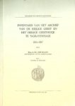 Haan, A.M.J. de - Inventaris van het archief van de Heilige Geest en het heilige Geesthofje te s-Gravenhage 1311-1917