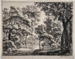Anthonie Waterloo (1609-1690) - Antique print, etching I The trimmed groves, published ca. 1640-1690, 1 p.