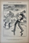 Braakensiek, Johan (1858-1940) - [Original lithograph/lithografie by Johan Braakensiek] Een lastig oogenblik voor koning Leopold (België), 4 Augustus 1895, 1 pp.