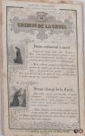 (Anonym). - (fold out print). Le Chemin de la croix. Pratique chrétienne pour avancer dans la piété.