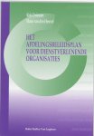 R. Driessen, R L M Driessen - Het afdelingsbeleidsplan voor dienstverlenende organisaties