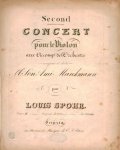 Spohr, Louis: - [Op. 2] Seconde concert pour le violon avec accompt. del`orchestre. Oeuv. II