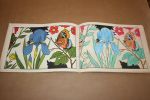 - Oud prenten/ kleurboek - Bloemen en vlinders