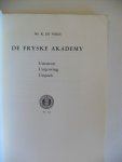 Vries Mr. K. de - De Fryske Akademy   1938-1963   unstean untjowing utsjoch