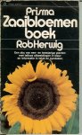 Herwig, Rob - Zaaibloemenboek van Prismaboeken no 1728  .. Een abc van een en tweejarige planten met talloze afbeeldingen in kleur en informatie in tekst  en symbolen en afbeeldingen in kleur van de meest voorkomende zaaibloemen
