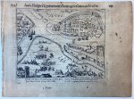 Baudart, Guillaume (1565-1640) (Willem Baudartius)Baudart, Guillaume (1565-1640) (Willem Baudartius) - Copperplate etching/engraving of the siege of Sluis, in the Dutch province of Zeeland, as it happend in 1587.
