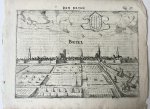 Guicciardini, Lodovico (1521-1589) - [Antique city view, ca 1615] DEN BRYEL -- Briel, published 1615, 1 p.