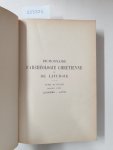 Cabrol, Fernand und Henri Leclercq (Hrsg.): - Dictionnaire d'archéologie chrétienne et de liturgie. Halbband 8.1 :