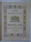Bos, R.. - Schoolatlas van Nederland en zijne Overzeesche Gewesten. In 20 gekleurde kaarten.
