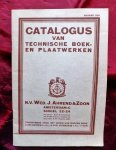 Ahrend, J - Catalogus van technische boek en plaatwerken
