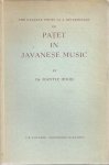HOOD, Mantle - The nuclear theme as a determinant of Patet in Javanese music.