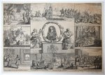 Anonymous - [Original etching/ets] Life of King James II of England; Jacobus II van Engeland, 1690.