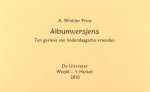 Winkler Prins, A. - Albumversjens. Ten gerieve van hedendaagsche vrienden.