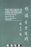 Huang Tsung-hsu - The Records of Ming Scholars