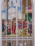 - Litho van een gebrandschilderd raam - Litho van een gebrandschilderd raam