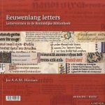 Biemans, Jos A.A.M. & Gerard Unger - Eeuwenlang letters. Lettervormen in de Koninklijke Bibliotheek