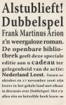 Frank Martinus Arion - Dubbelspel  Frank Martinus  Arion