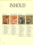 Honders, J .. Zuidermeer en de redactie The Reader's Digest - Boomsavannen .. Uit de serie  Dieren in het wild .. Inhoud : Cobra's - Kangoeroes - Zebra's - Kafferbuffel - Bavianen - Aasgier - Panter - Hoelman.
