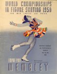 Eiskunstlauf: - [Programmbuch] World Championships Figure Skating 1950 for men, ladies and pairs. Monday, tuesday and wednesday March 6th, 7th, 8th, 1950. Empire Pool Wembley