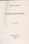 Kalff, G. - Het Lied in de Middeleeuwen