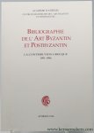 BITHA, I. / A. KATSIOTI / E. KATSA (eds.). - Bibliographie de l'Art Byzantin et Postbyzantin. La contribution grecque 1991-1996.