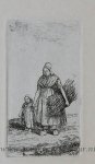 Moorrees, Christiaan Wilhelmus (1801-1867) - [Antique print, etching] A woman with a child by her hand.