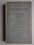 Vreede, G.W.. - Mr. Laurens Pieter van de Spiegel en zijne tijdgenooten (1737-1800). Eerste deel: Zeelands toestand en verhouding tot de Unie (1766-1786). Uit de nagelaten staatkundige geschriften, brieven en andere papieren van den raadspensionaris.