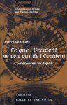 Pierre Legendre - Ce que l'occident ne voit pas de l'occident