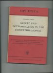 Rapp, Friedrich - Gesetz und Determination in der Sowjetphilosophie.
