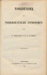 Weiland, P. en Landré, G.N. - Woordenboek der Nederduitsche Synoniemen