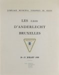  - Les 1200 d'Anderlecht Bruxelles. Anderlecht Jumelage 20-27 juillet 1958