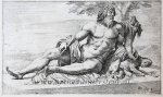 Perrier, François (1594-1649) - [Antique print, etching/ets, Rome] The Tiber ['Segmenta nobilium signorum et statuarum.'], published 1638.