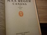 Reger; Max (1873 - 1916) - Canons - Heft I (zweistimmig) en Heft II (dreistimmig) - Piano