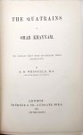 E. H. Whinfield - The Quatrains of Omar Khayyam